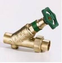 Produktbild: Freistrom / Schrägsitzventil 18 mm ohne Entleerung mit Verschraubung m. steig. Spindel