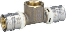 Produktbild: ALPEX PROFI &Uuml;bergangs-T-St&uuml;ck mit IG 16 mm x 1/2" IG x 16 mm, Messing 