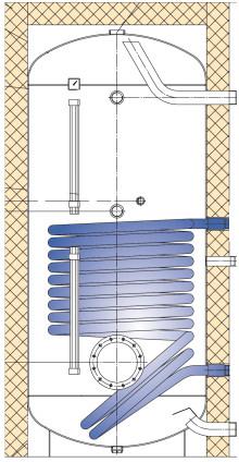 Produktbild: Austria Email - Stand-Grossspeicher VT-S 1000 FRM - Brauchwasserspeicher / Mehrzweck 1000 Liter, ohne Isolierung