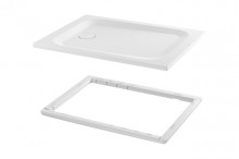 Produktbild: BETTEULTRA Stahl-Duschwanne 1400 x 900 x 35 mm,m.Mini-Träger,weiß