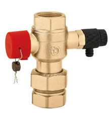 Produktbild: CALEFFI Kappenventil mit Entleerung für Ausdehnungsgefäß 1" IG, bis 350 kW,