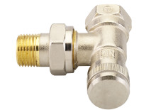 Produktbild: DANFOSS R&uuml;cklaufverschraubung RLV, Eck 1/2" Eckform, vernickelt 