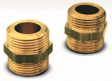 Produktbild: DuoSolar Doppelnippel (2 Stück) für VA-Rohr 21,5mm DN 16, 3/4" 