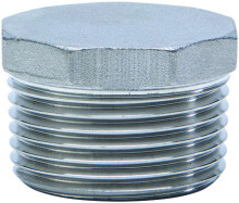 Produktbild: Edelstahl Stopfen  mit Rand V4A / G316  1/2"