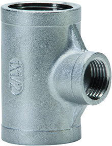 Produktbild: Edelstahl T-St&uuml;ck reduziert mit IG  1/2" x 3/8"