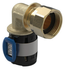 Produktbild: GEBERIT 620686001 FlowFit &Uuml;bergangsbogen 90&deg; &Uuml;M 16 mm x G1/2" &Uuml;M, SiBr