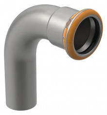 Produktbild: GEBERIT 40302  MAPRESS  Edelstahl Therm Bogen 90° d 15 mm, mit Einschubende  