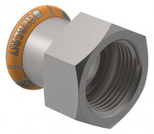 Produktbild: GEBERIT 41802 MAPRESS Edelstahl Therm Übergang mit IG d 15 x 1/2"