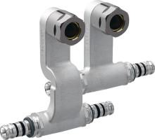 Produktbild: GEBERIT Mepla Set Anschluss-T-St&uuml;ck 16x15x16 mm, f&uuml;r Vor- und R&uuml;cklauf 