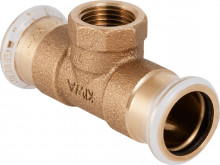 Produktbild: Geberit MAPRESS 61354 Kupfer/Rotguss T-Stück 15 x 1/2 x 15 mm IG