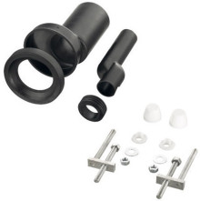 Produktbild: HAAS Anschlussgarnitur f&uuml;r Wand-WC etagiert um 25 mm, &Oslash; 110 mm