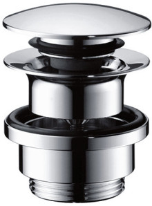 Produktbild: HANSGROHE Ablaufgarnitur Push Open 1 1/4" Bedienung über Druckstopfen chrom