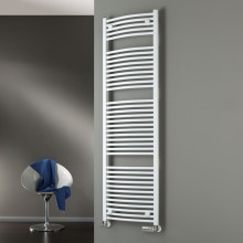 Produktbild: HSK Design Badheizkörper LINE Round B 500 x H 775 - beidseitiger Anschluss unten - Anthrazit