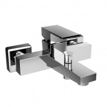 Produktbild: HSK  Aufputz-Wannenf&uuml;ll- und Brause-Einhebelmischer Eckig- und Brause-Einhebelmischer Eckig