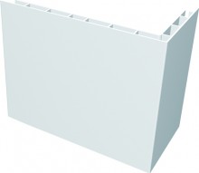 Produktbild: HZ-Steigstrangprofil STP-L, 3 Meter Nr. 6280, 75-150 mm, weiß