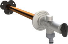 Produktbild: KEMPER Frosti Au&szlig;enarmatur, Rotguss 1/2",Fig.578 03, Steckschl., 150-415 mm