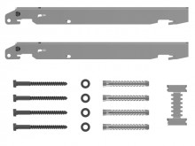 Produktbild: KERMI Schnellmontagekonsolen-Set Typ 11-33, Wandabstand 30 mm, BH: 600 mm 