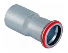 Produktbild: GEBERIT MAPRESS C-Stahl Reduzierstück 35 x 28 mm, mit Einschubende, verzinkt 22313