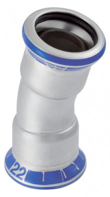 Produktbild: MAPRESS Edelstahl Bogen 15° d 22 mm ( 5 Stück VPE)