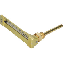 Produktbild: Maschinenthermometer, 150x36 mm TL 100mm 0/+120 Winkel DIN 16186 Typ 292 WBZ