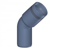 Produktbild: Poloplast 102102  POLO-KAL XS Bogen PKXB 45&deg; DN 32 
