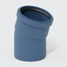 Produktbild: POLOPLAST POLO-KAL NG-Bogen PKB 15°, DN 125 mit Muffe