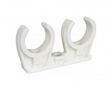 Produktbild: PVC Rohr-Clips doppelt 8 mm