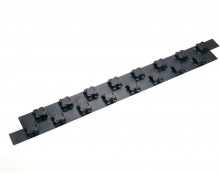 Produktbild: REHAU Verknüpfungsstreifen für Varionova 950 x 100 mm, Höhe 20 mm, schwarz VPE=20 Stck.