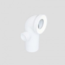 Produktbild: SANIT WC-Anschlussbogen 90 Grad  DN 100 Stutzen links weiß  