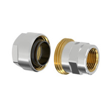 Produktbild: SIMPLEX Schwarzrohradapter PLUS mit IG 1/2"IG, f&uuml;r Schwarzrohr 1/2", vernickelt 