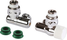 Produktbild: SIMPLEX Variocon Design-Ventilgar. schw. 3/4 IG x 3/4 AG,Nippel,Konus,hgl.verchr Abverkauf