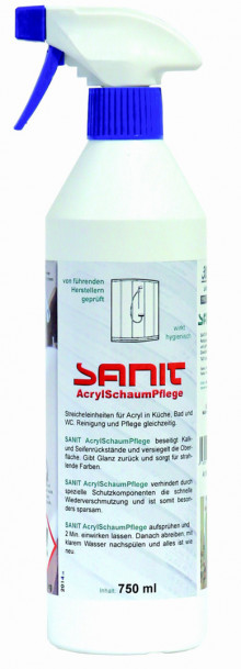 Produktbild: Sanit Chemie Acrylschaumpflege 750 ml