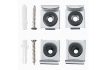 Produktbild: Spiegelklammern / Spiegelhalterung chrom, per Set 