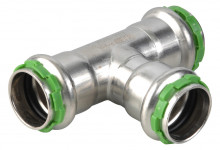 Produktbild: SudoPress Edelstahl T-Stück VCE 130 d 15 mit EPDM O-Ring