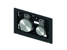 Produktbild: TECEloop Betätigungseinheit für WC-Betätigungspl., Tasten schwarz 