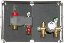 Produktbild: U.S.H. Unterputz-Einzelraumregelung für 2 Heizkreis mit RTB/TH-Kopf ohne Abdeckplatte