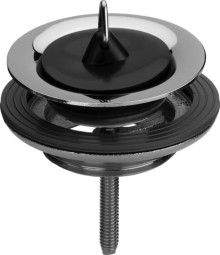 Produktbild: Universal Ablaufventil 11/4" mit Stopfen, Messingunterteil, chrom