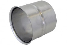 Produktbild: BERTRAMS Verbinder Rauch-/Abgasrohr-Wandfutter Edelstahl DN 110, doppelt