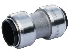 Produktbild: VSH Tectite Steck-Fitting Schiebemuffe Edelstahl 15 mm lösbar 4756048