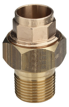 Produktbild: Viega Rotguss Lötanschluss 4331G Verschraubung flachdichtend 15 mm x 1/2" AG
