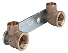 Produktbild: Viega Rotguss Lötanschluss 94476.2 Montageeinheit flach 15 mm x 1/2" IG 100mm