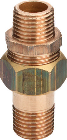 Produktbild: Viega Rotguss Rohrverschraubung 3334 R1/2" AG / AG , flachdichtend