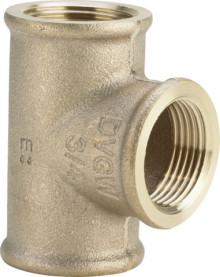 Produktbild: Viega Rotguss T-St&uuml;ck 3130 IG/IG 3/4" x 3/4" x 1/2" 