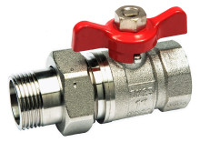 Produktbild: WESA Kugelhahn IG/AG, aus Pressmessing 1/2", PN 40 mit Verschraubung