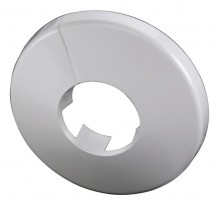 Produktbild: Wandrosette Kunststoff weiss f&uuml;r Rohrabstand 3/8-18 mm  