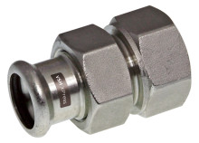Produktbild: XPress Edelstahl 304 Verschraubung 15 mm x 1/2" IG flachdichtend für Heizung