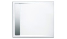 Produktbild: ZERMATT Rechteck Duschwanne 110x90x2 cm Weiss mit Ablaufrinne