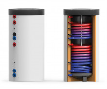 Produktbild: Austria Email -  NEUERMR  Solarspeicher silber 300 L mit Isol., Heizfläche u1.4/o1.0 qm