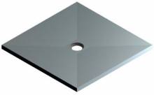 Produktbild: KERMI Point-Board Duschplatz 1000x1000x40 mm, Ablauf mittig 